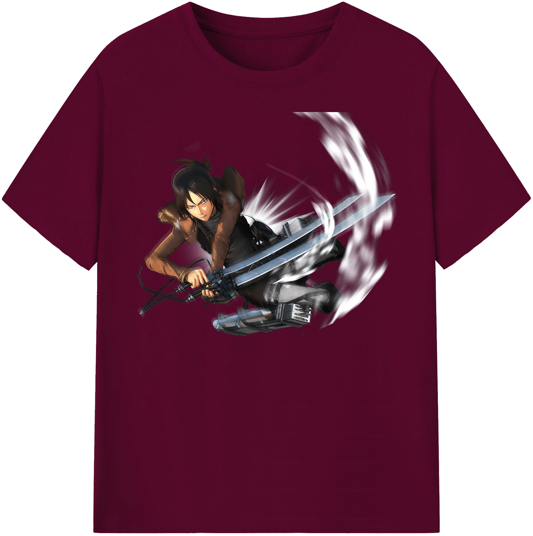 （画像用） 進撃の巨人 Attack on Titan レディースカジュアルプリントTシャツ（綿100％）